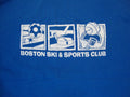 Boston Ski and Sports Club soccer hockey basketball Blue T Shirt L/XL