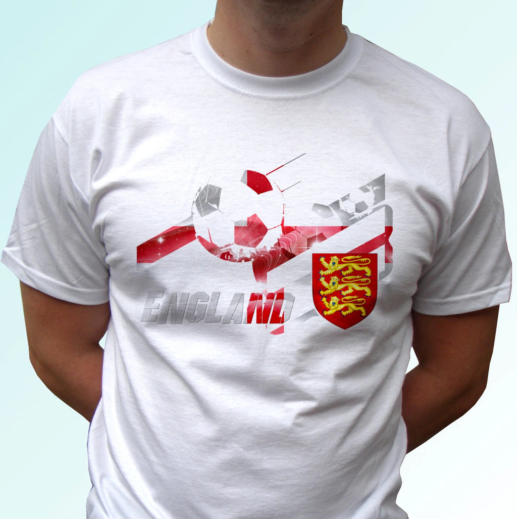 England football flag white t shirt soccer UK gift top tag tee design all sizes