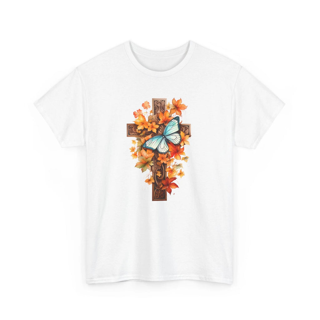 Fall Aesthetic T-Shirt | Autumn Leaves Pumpkin | Fall For Jesus Christ Retro