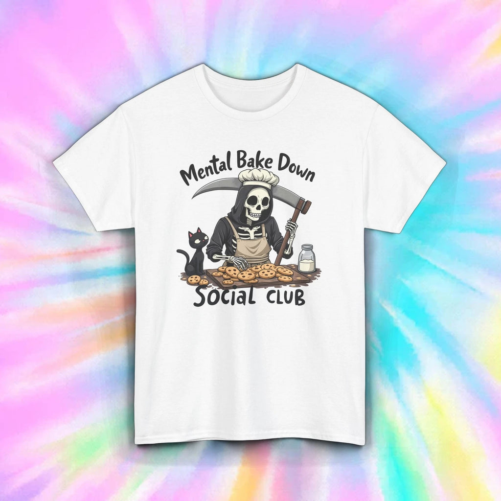 Mental Bake Down Shirt Grim Reaper Cookie Baking Humor Tee S-5XL