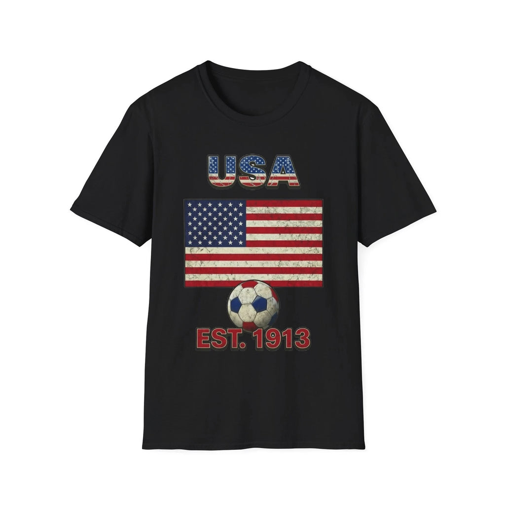 USA Flag Soccer T-Shirt | Nations Heritage Collection | Vintage