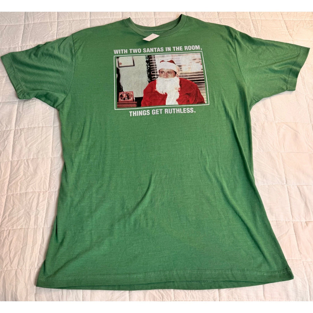 NWT The Office TV Show With Two Santas In The Room Things Get Ruthless T-Shirt