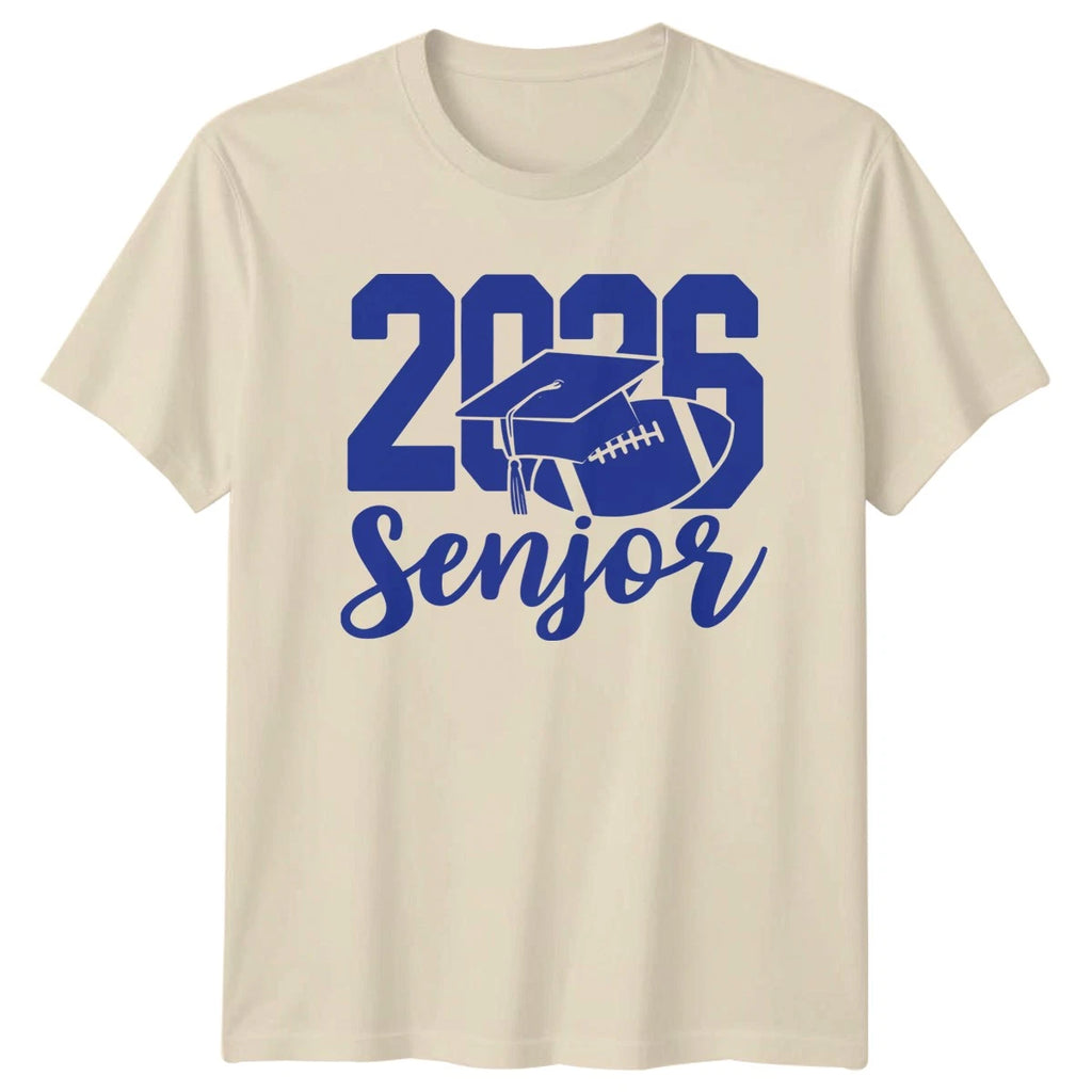 2026 Senior T-Shirt Senior Football Graduation Graduation Gift For Him And Her