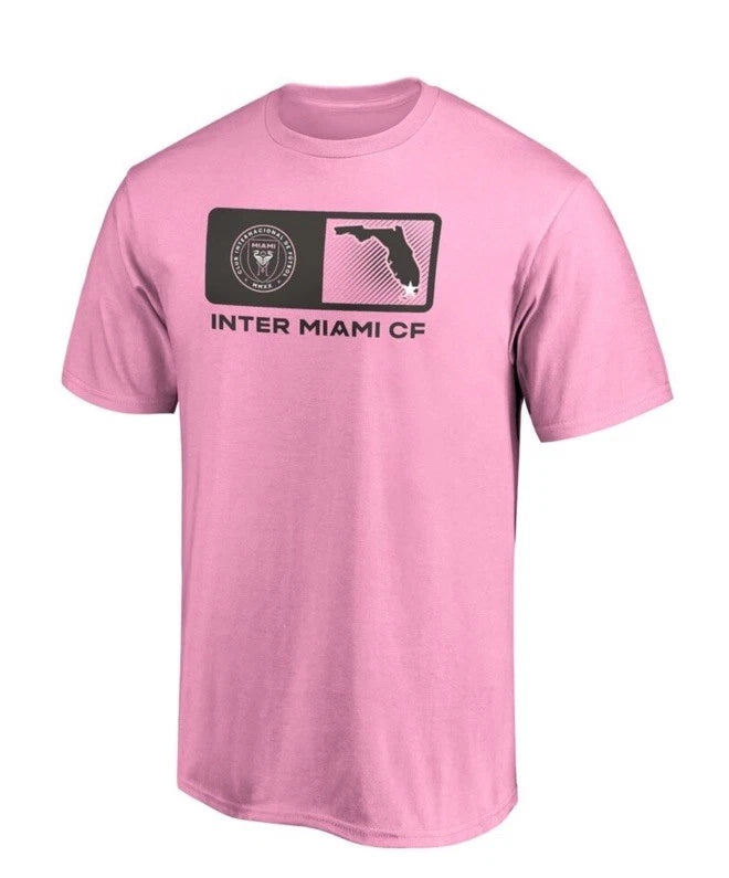 Inter Miami FC Men's Club Icon Pregame T-Shirt - Pink