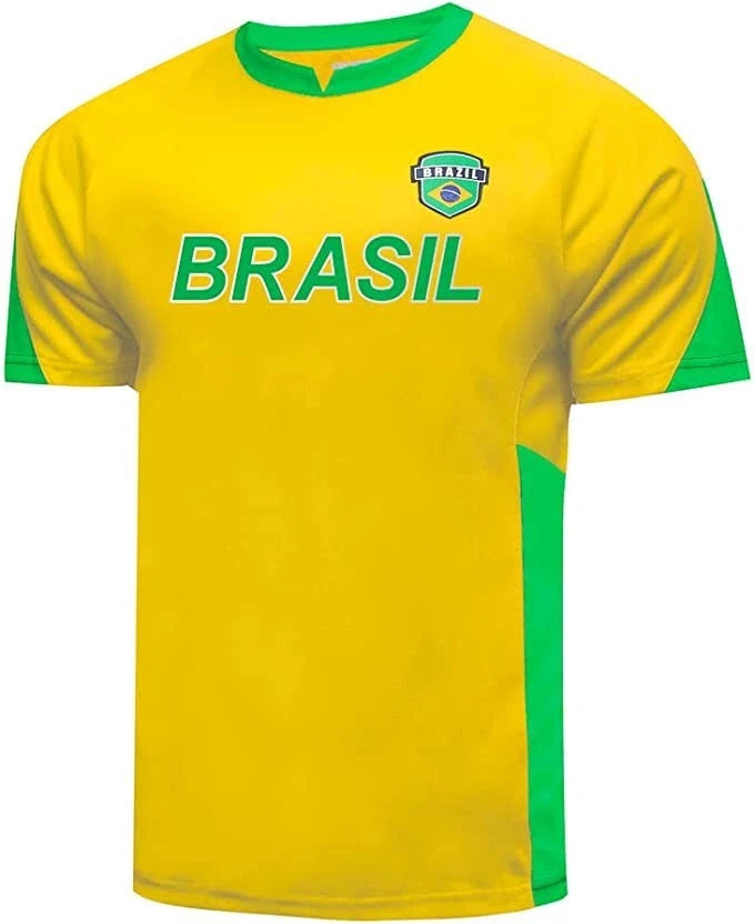 Icon Sports Country Soccer Jersey Game Day Shirt BRASIL LARGE