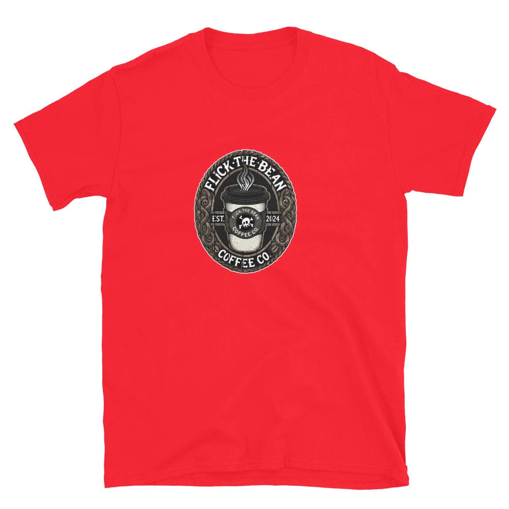 Flick The Bean Coffee Co, Funny Short-Sleeve Unisex T-Shirt