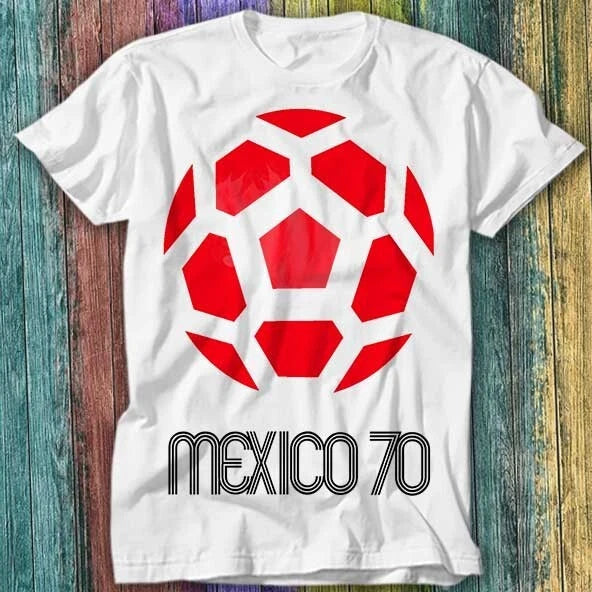 Mexico 70 World Cup Soccer 80s 90s Football Top Brazil T Shirt Top Tee 500
