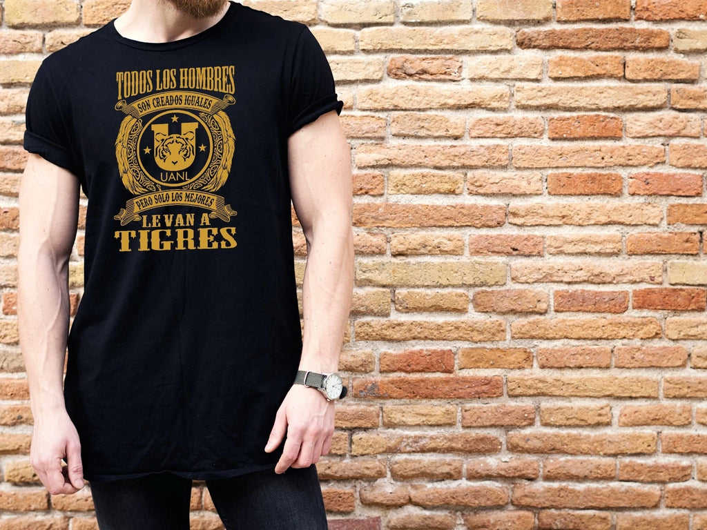 Solo Los Mejores Le van a Tigres Monterrey  Futbol Black t-shirt tshirt  playera