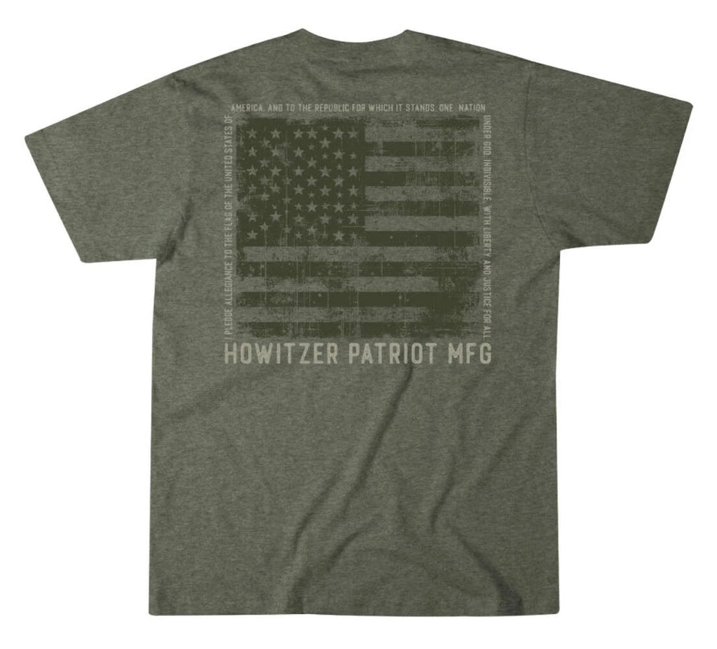Howitzer Clothing Men's T-shirt Pledge Flag