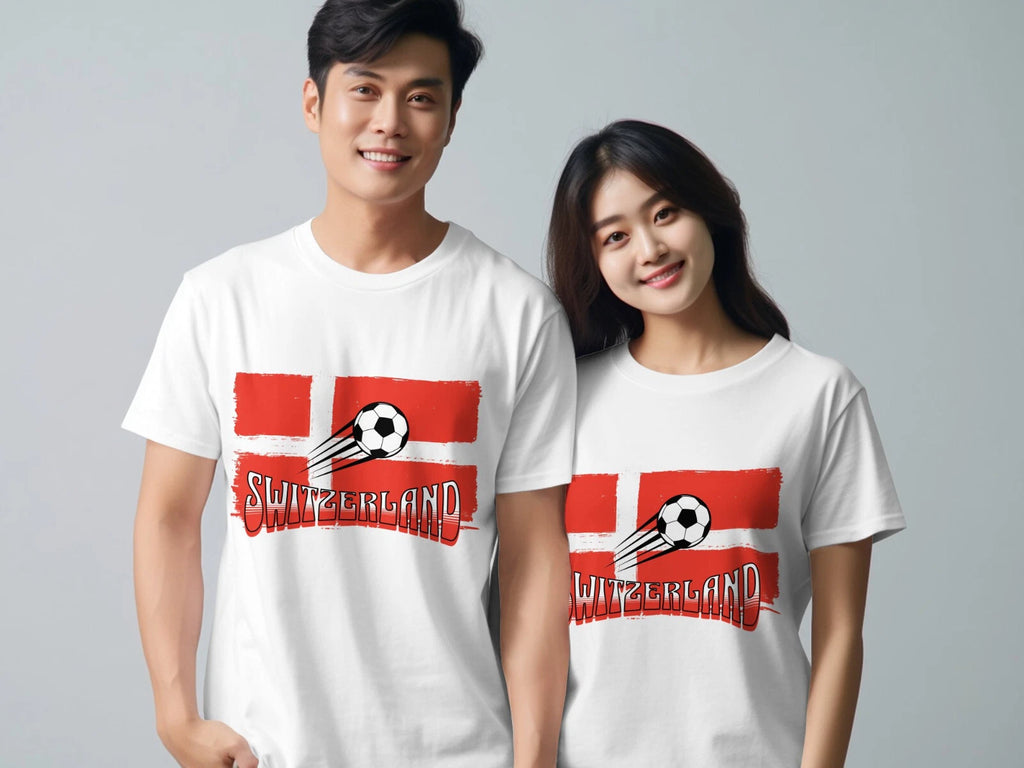 Switzerland Football T-Shirt European Tournament Unisex Soccer TShirt Euros 2024