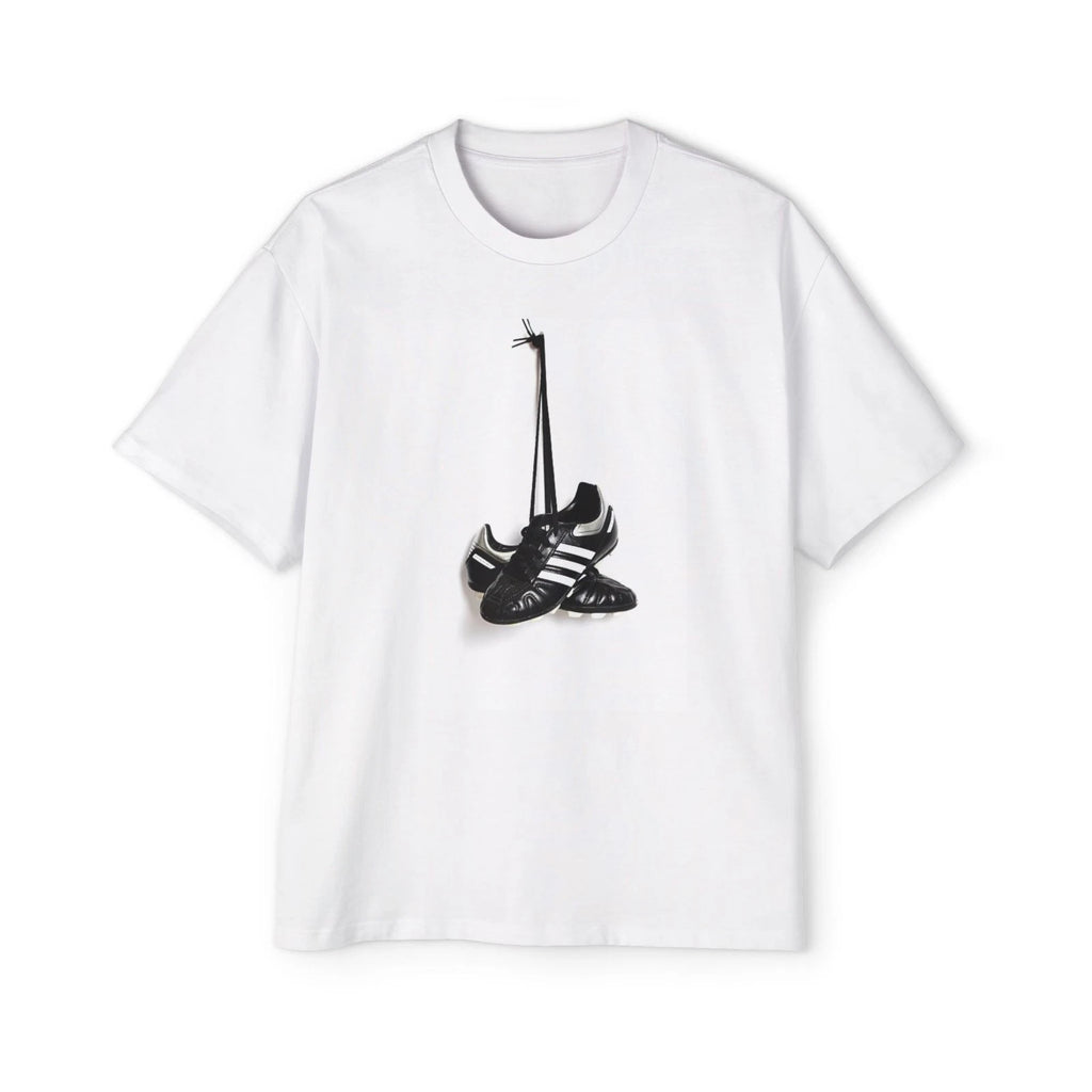 Oversized Tee with Graphic Design, Vintage design, Football, Soccer, Cleats