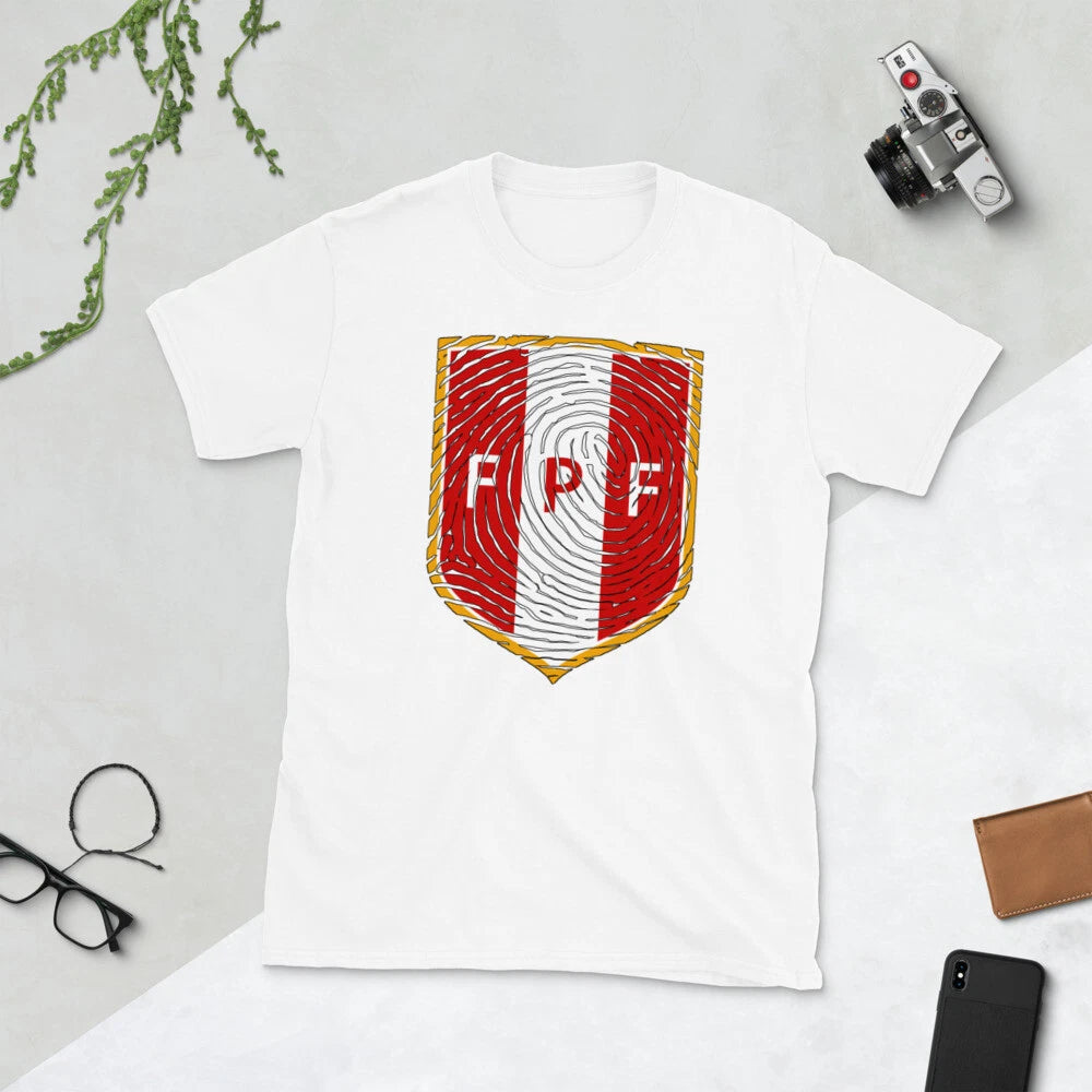 FEDERACION PERUANA DE FUTBOL PERUVIAN SOCCER FAN Short-Sleeve Unisex T-Shirt