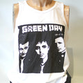 Green Day Punk Rock T-shirt Sleeveless Vest Top White Unisex S-2XL