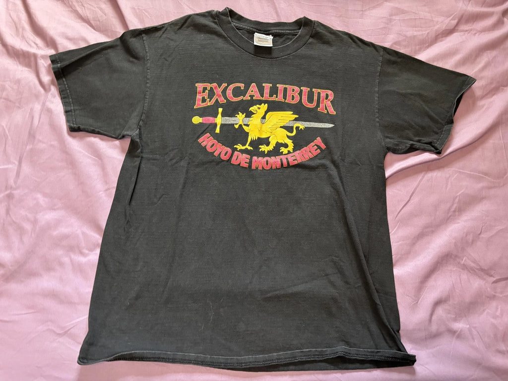Vintage Hanes Excalibur Hoyo De Monterrey Shirt Mens Large Black Cigar Tee