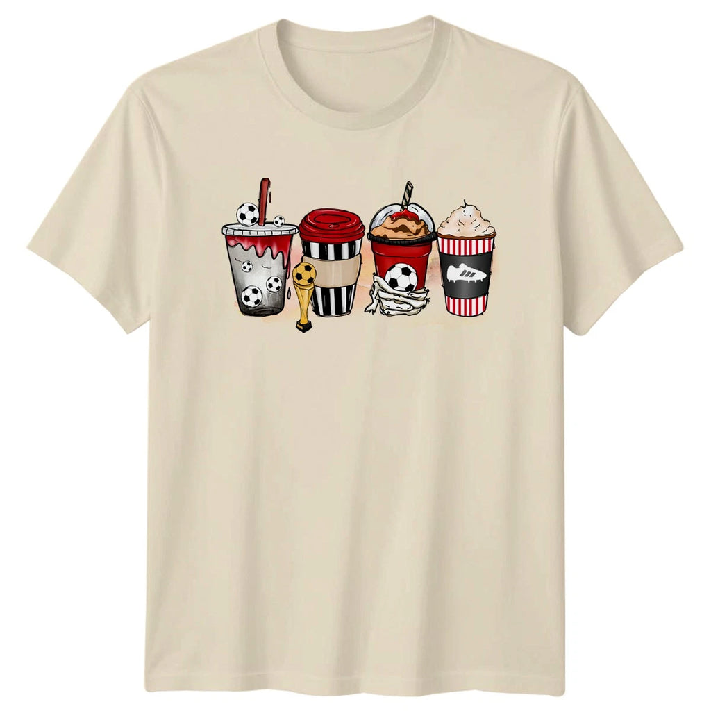 Soccer Drinks T-Shirt Soccer Mom And Fan Gift For Him And Her