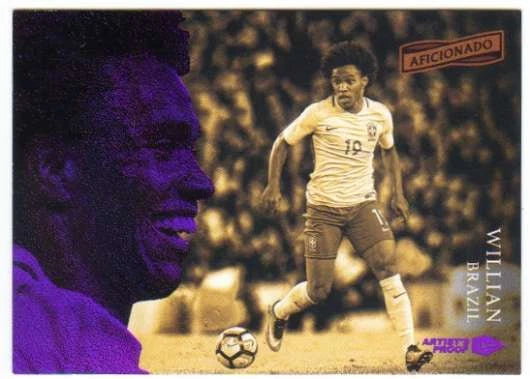 2016-17 2017 Panini Aficionado Soccer Artist's Proof Red /99 #31 Willian