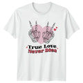 Skeleton Hands Never Dies Graphic Tee Unisex Top