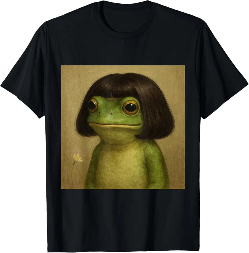 Funny Frog Bob Haircut Meme T-Shirt
