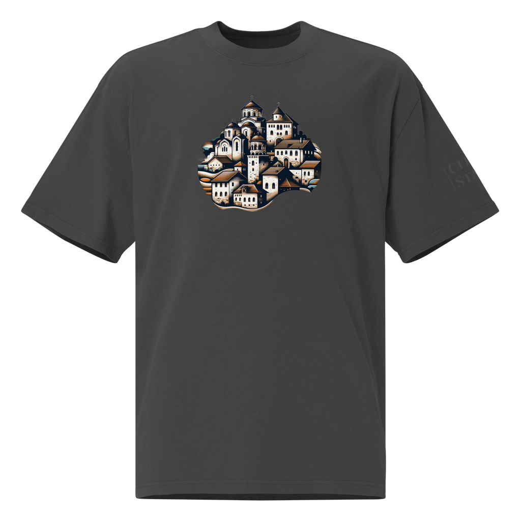 Oversized faded t-shirt (SERBIA)