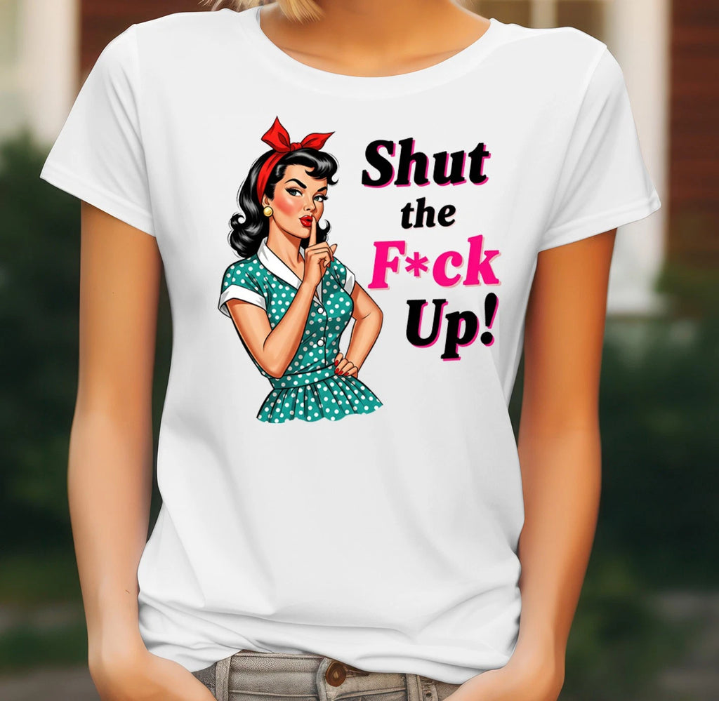Funny Hot Mess Quote T Shirt Ladies Retro Sarcastic Gift Tee