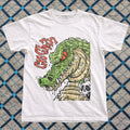 Vintage Style Crocodile Graphic Tee White Unisex Reprint Streetwear Shirt