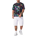 Mens Printed T Shirt High Street Style Polyester Fabric For All Seasons
