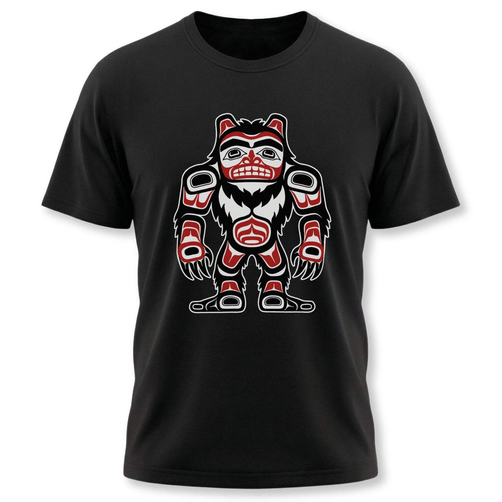 Bigfoot Sasquatch T-Shirt | Northwest Coast Indigenous Art Graphic Tee