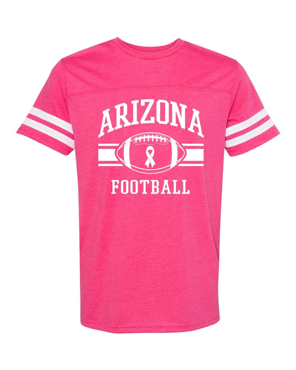 Football Fan Support Breast Cancer Awareness City Fine Jersey Tee