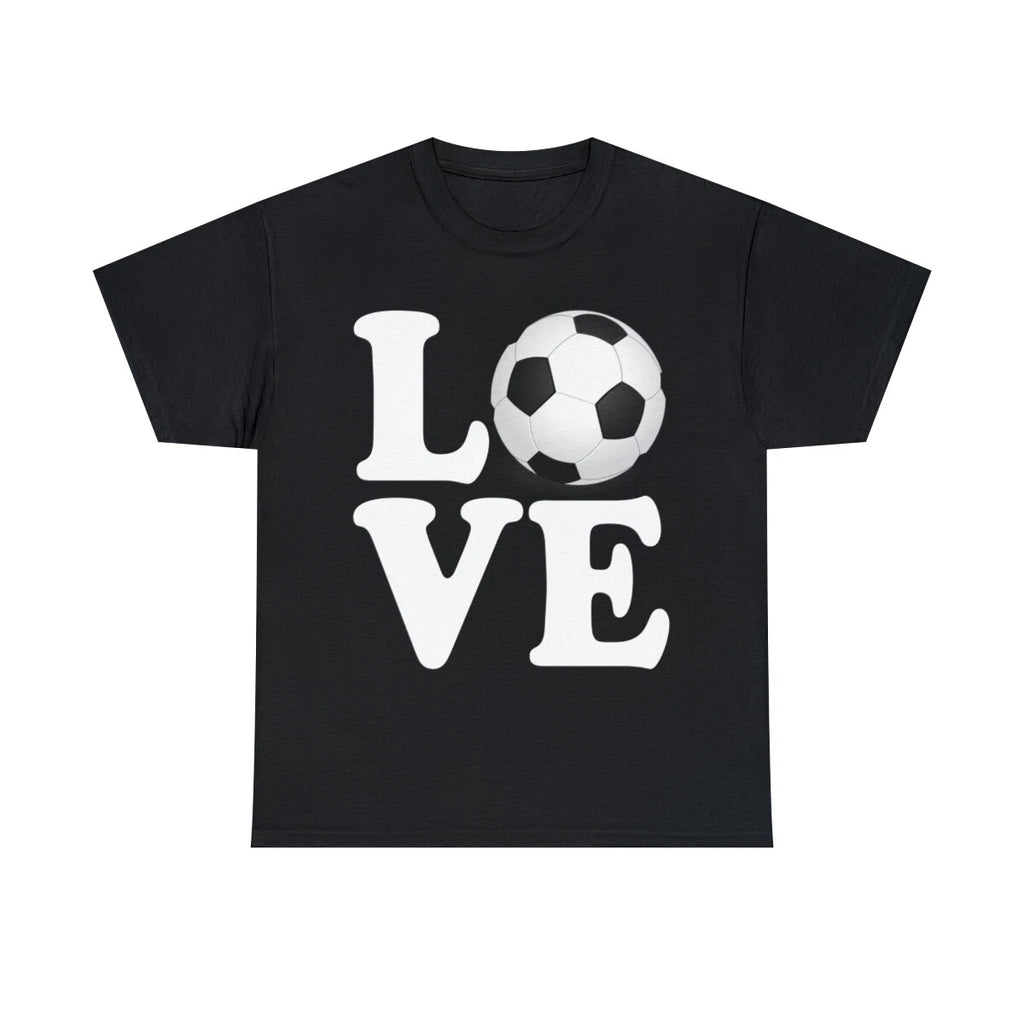 Soccer Love Graphic Tee Shirt, S-5XL