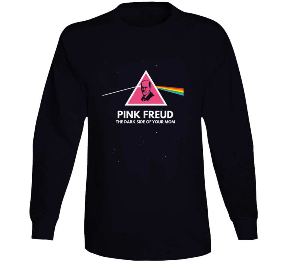 Pink Freud The Dark Side Of Your Mom Funny Cute Satire The Wall Spoof Gift Long
