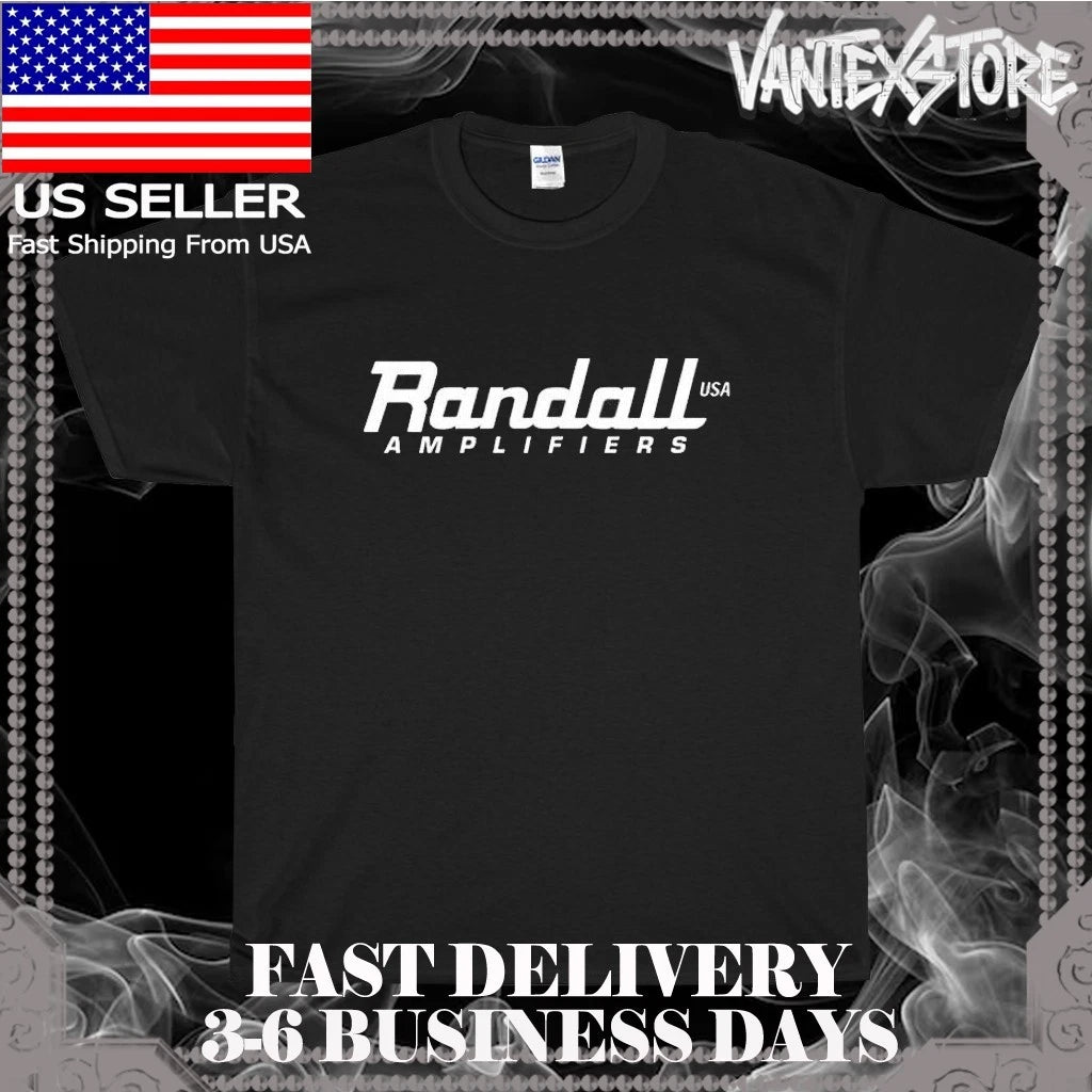 NEW SHIRT RANDALL AMPLIFIERS AMPS LOGO T-SHIRT FUNNY AMERICAN USA SIZE S-5XL