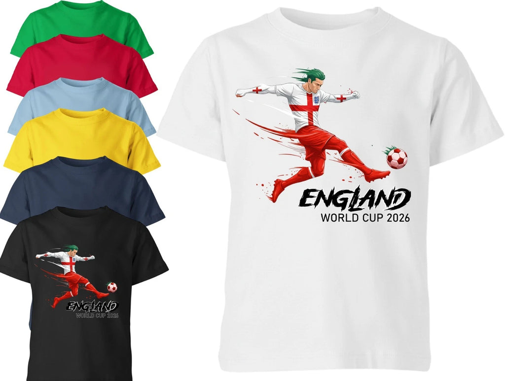 England World Cup 2026 Unisex Kids T Shirt Football Soccer Coming Home Tee