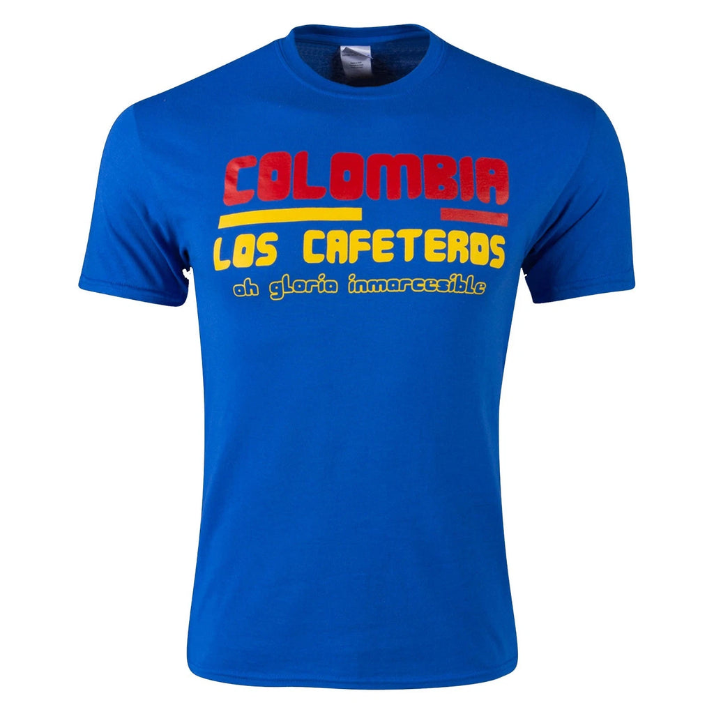 New Colombia Anthem Los Cafeteros Mens Conmebol Soccer Futbol Copa America Tee