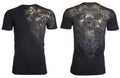 Archaic Affliction Men's T-Shirt Short Sleeve DISCORDIAE Biker Black M-4XL