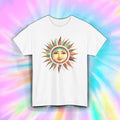 Vintage Sun Face Retro Celestial Boho Graphic Aesthetic Tee Shirt S-5XL