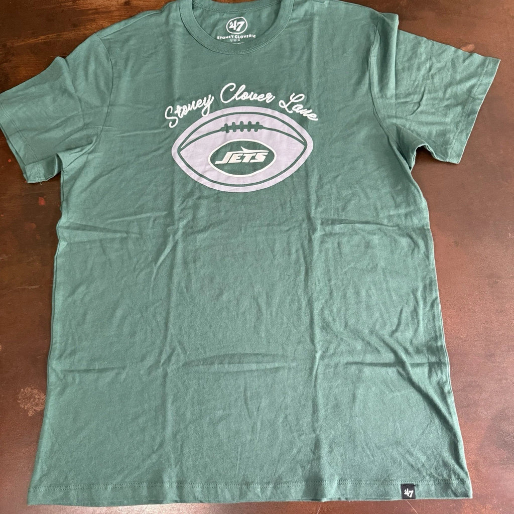 Stoney Clover Lane X '47 New York Jets Elm Green T shirt sportswear tee Large
