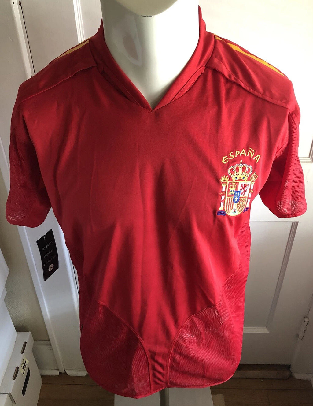 Raul Gonzalez Blanco 7 Espana Spain Soccer Jersey Pily Sports Red Medium NWT