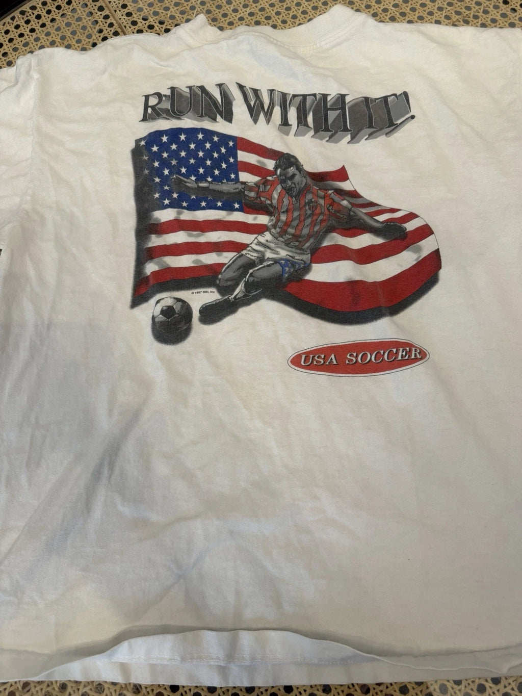 Bugle Boy USA Soccer T-shirt Vintage