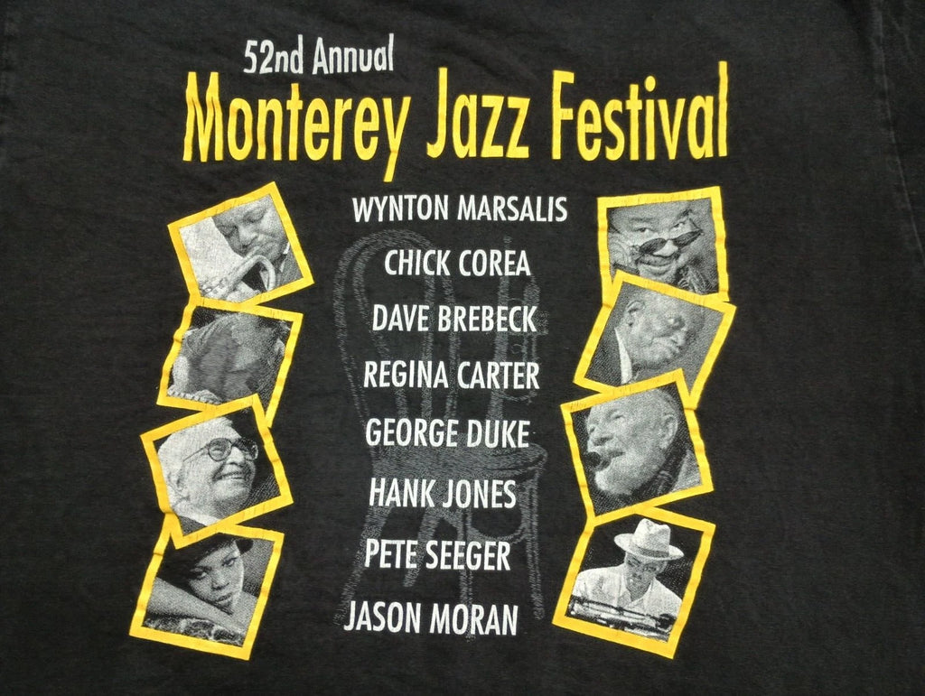 Monterrey Jazz festival T Shirt 2009 Marsalis Correa Pete Seeger XL vtg music