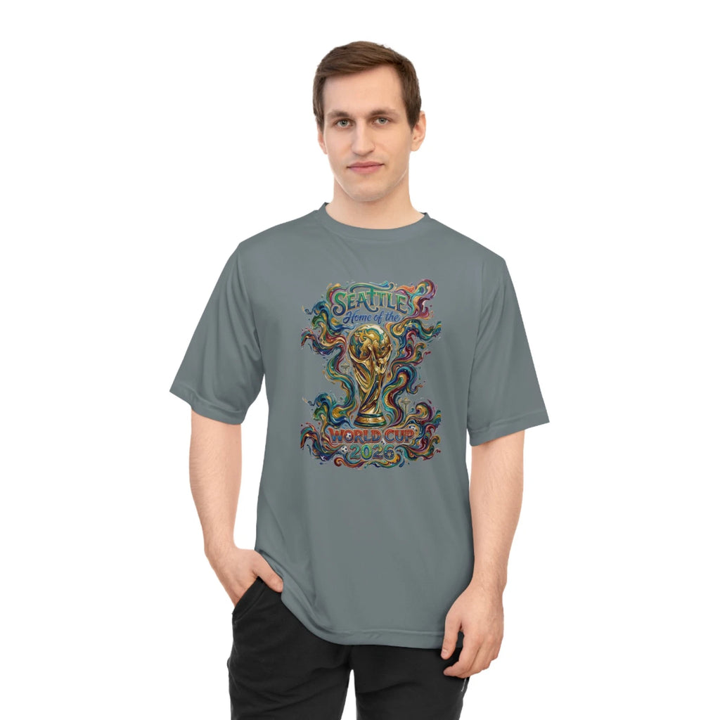 Seattle World Cup Trophy shirt | Vintage Soccer Illustration