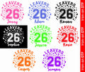 Personalised School Leavers Class Of 2026 DTF Iron On Heat Transfer Girls Boys