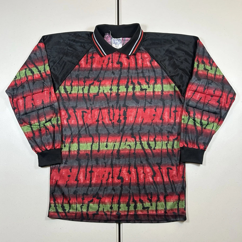 VTG Soccer Football Long Sleeve Goalkeeper Jersey Sz Small Colorful Abstract 90s