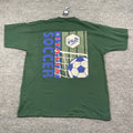 NWT Vintage 90s FILA Calcio Italia futbol Soccer Shirt Large 24x29 Green