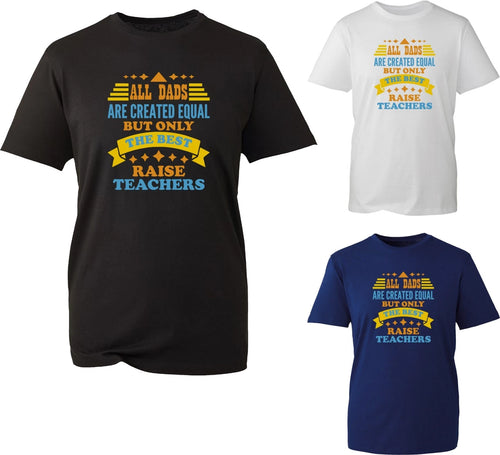 All Dads Are Equal Father Day TShirt Superhero Teachers Day Grandpa Birthday Top