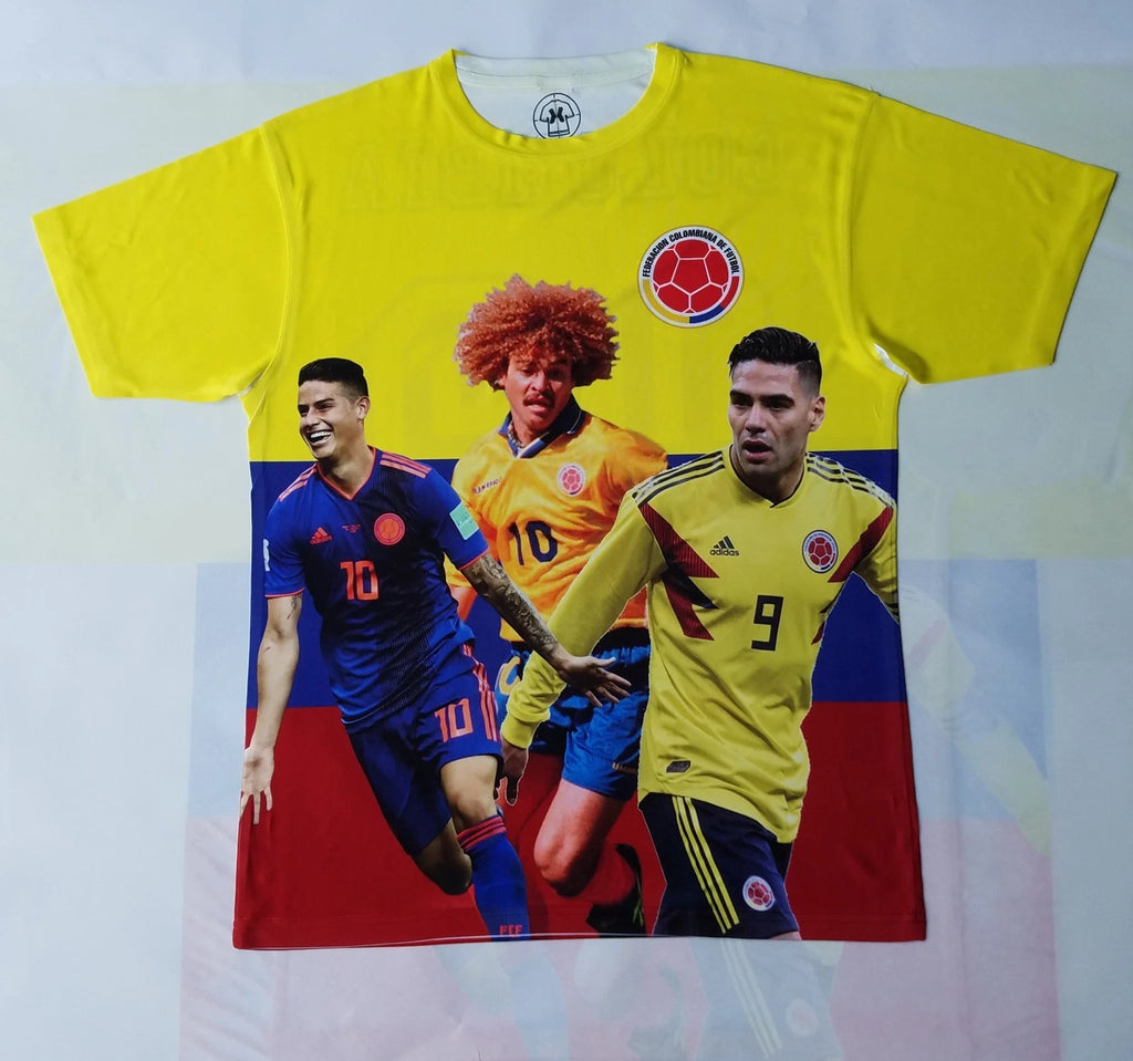 Colombia Soccer all star dry fit T shirt futbol world cup