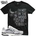 Shirt To Match P-6000 Metallic Silver Unisex Tee Sneaker Shirt Gym Shirt