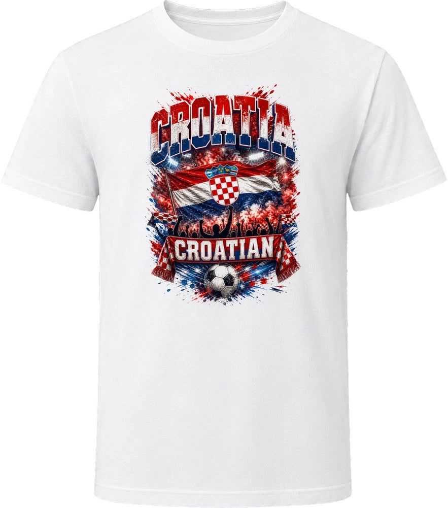 Croatia Croatian Soccer Football National Supporters T Shirt