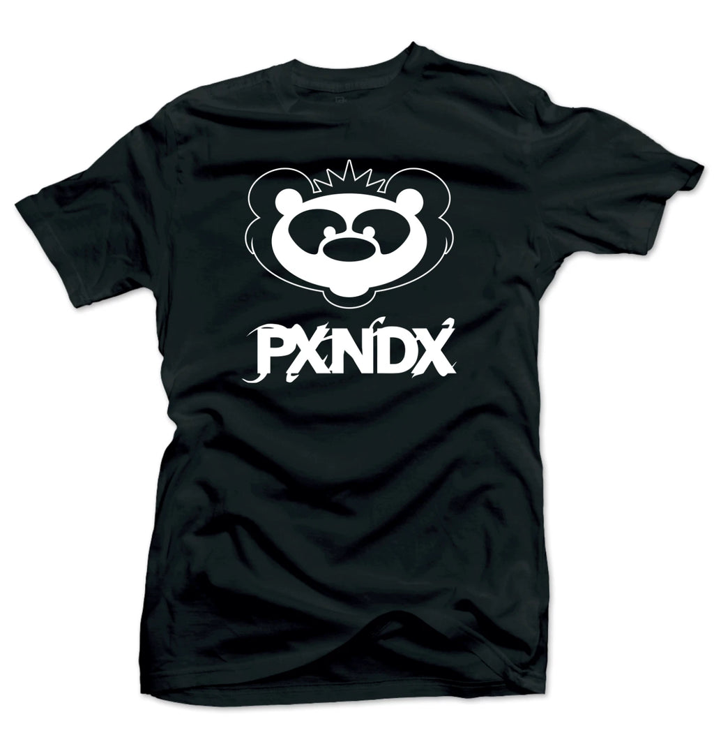 PXNDX PANDA PLAYERA NEGRA / BLACK T-SHIRT BANDA ROCK MONTERREY MEXICO UNISEX