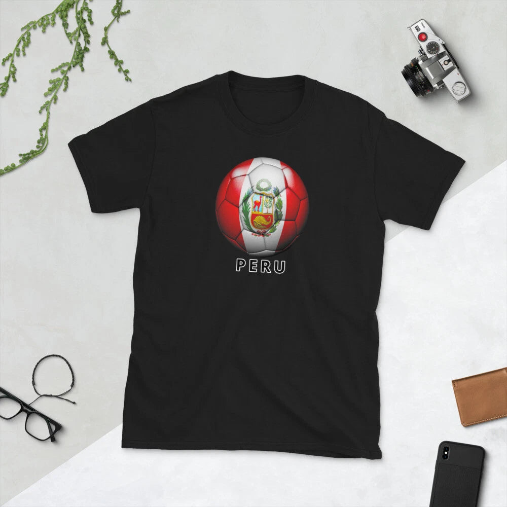 PERU FUTBOL SOCCER FAN AWESOME GRAPHIC PERUVIAN Short-Sleeve Unisex T-Shirt