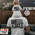 Personalized American Flag Shirt, First Father's Day Gifts, Dad and Son Matching
